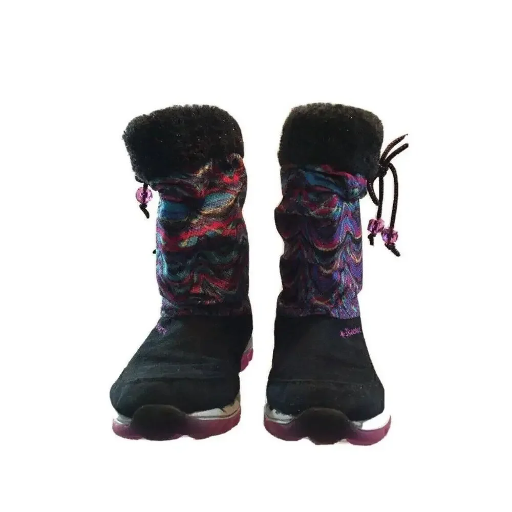 Skechers Skech-Air Boots Air Chills  Womens 5‎ Winter Suede Fabric Mid Calf Boho